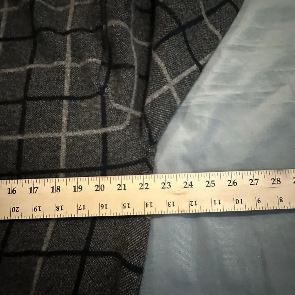 Nordstrom Clan Douglas 100% Cashmere Sweater Made In Scotland Plaid Geometric